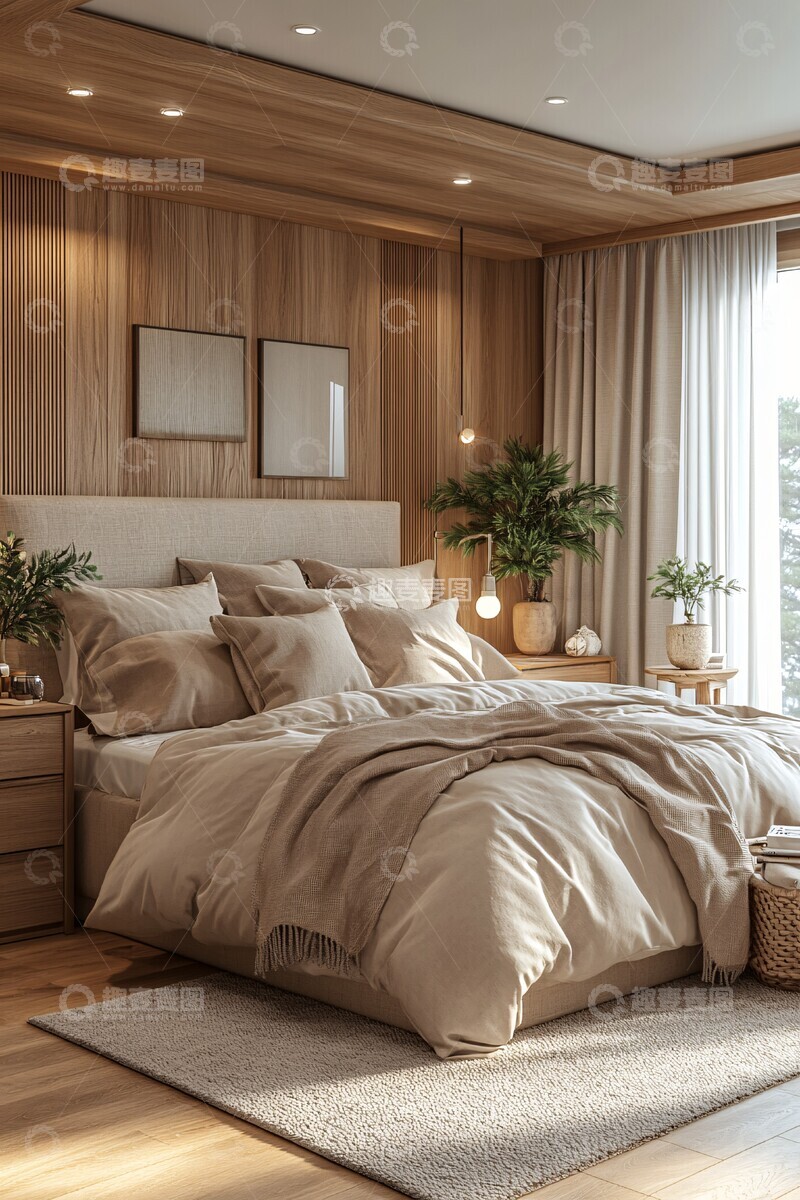 高清大图下载【趣麦麦图】现代简约卧室设计198