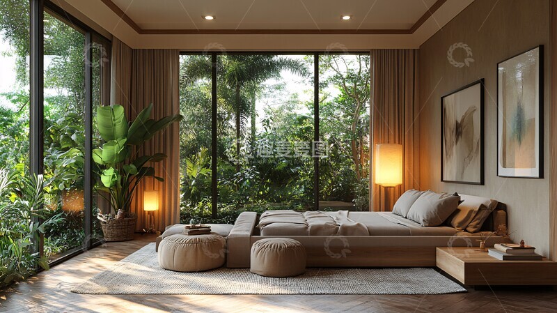 高清大图下载【趣麦麦图】灰色系卧室设计2