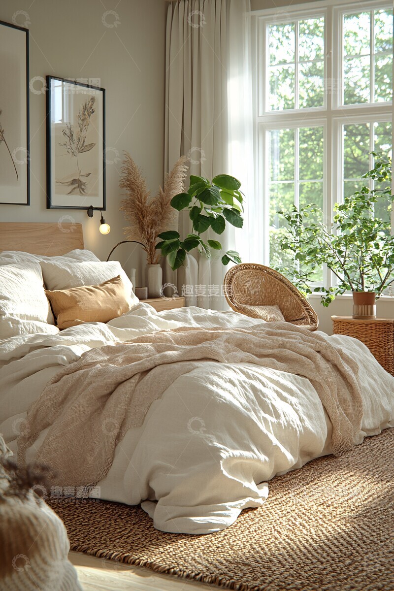 高清大图下载【趣麦麦图】现代简约卧室设计196