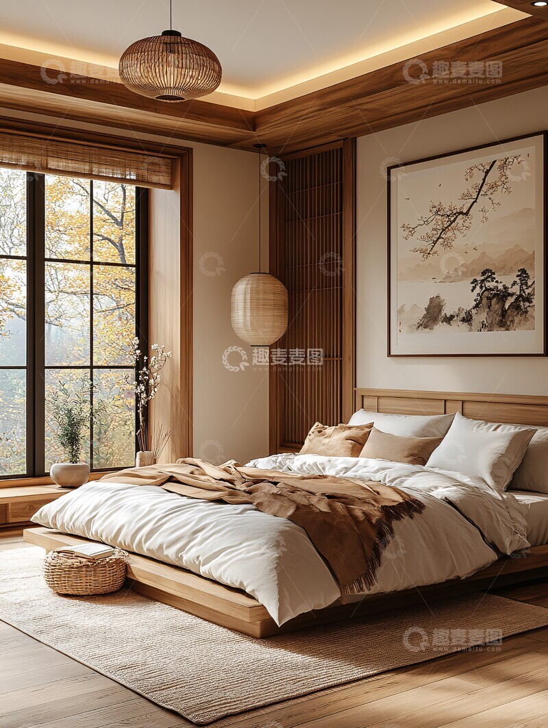高清大图下载【趣麦麦图】宋式风格卧室2