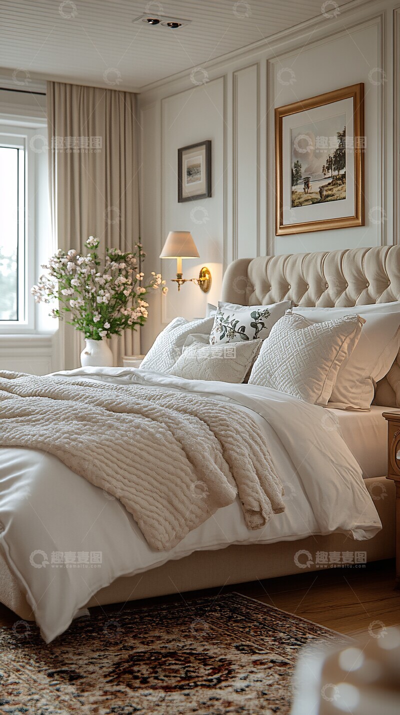 高清大图下载【趣麦麦图】传统床头灯卧室1