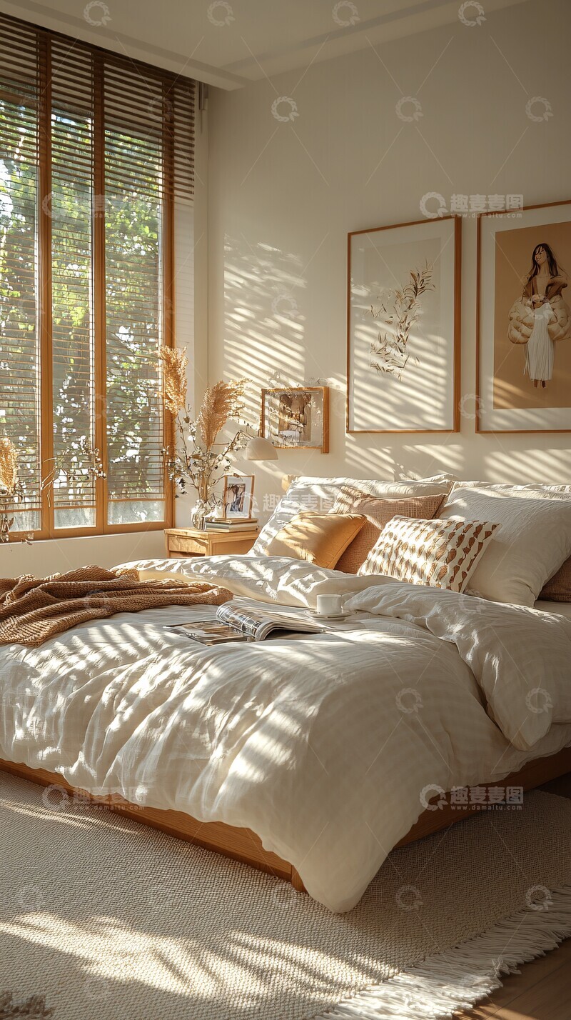 高清大图下载【趣麦麦图】女孩与时尚卧室