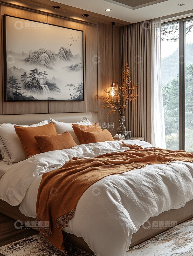 高清大图下载【趣麦麦图】宋式风格卧室