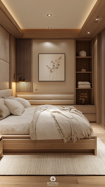 浅色木地板卧室1