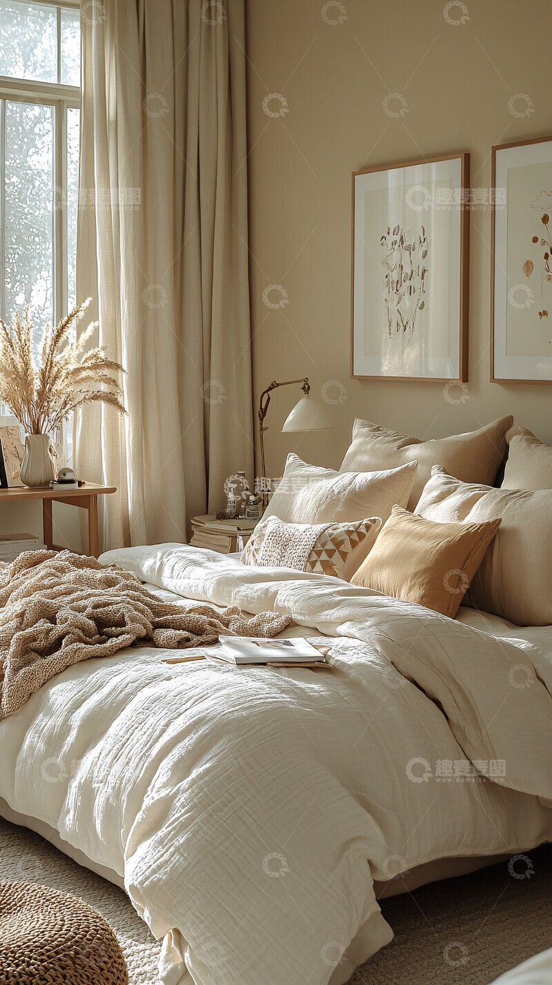 高清大图下载【趣麦麦图】女孩与时尚卧室1