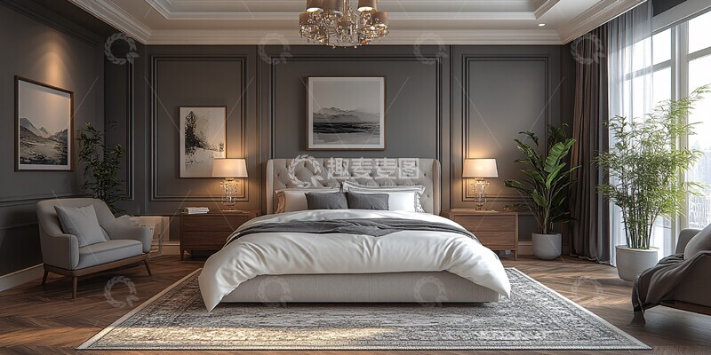 高清大图下载【趣麦麦图】北欧风格卧室设计
