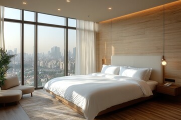 豪华现代酒店客房