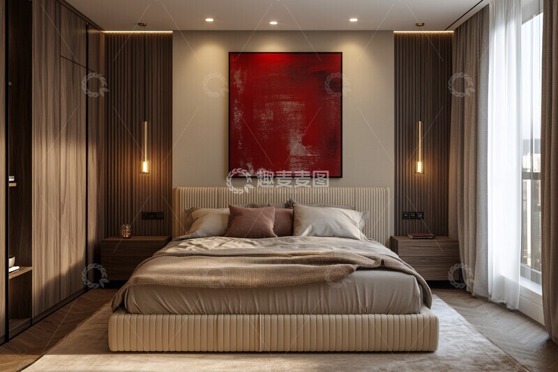 高清大图下载【趣麦麦图】简约卧室设计12