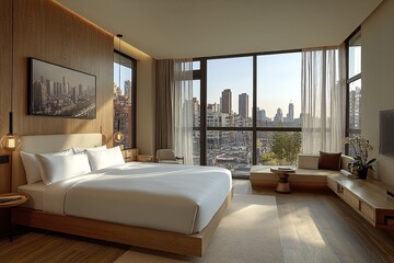 豪华现代酒店客房2