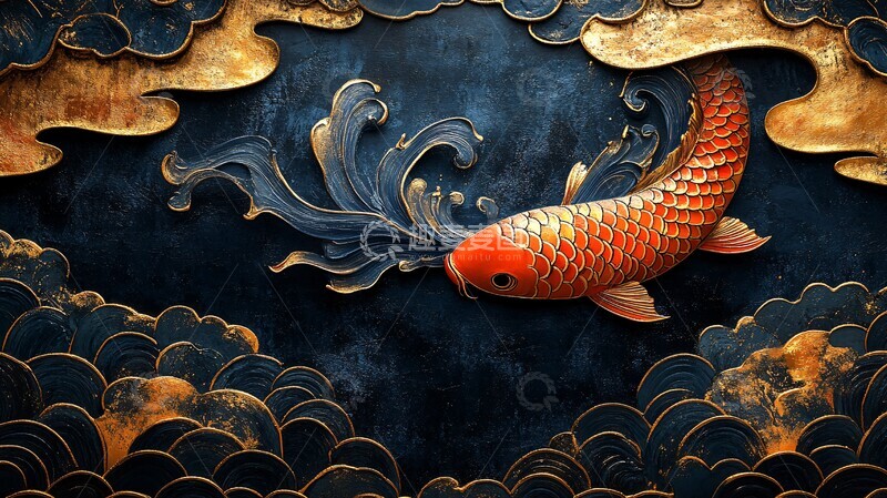 高清大图下载【趣麦麦图】和服图案背景1