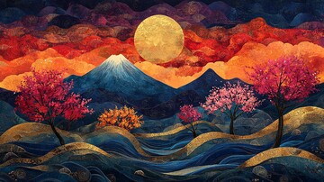 云雾山川图云雾山川河流3