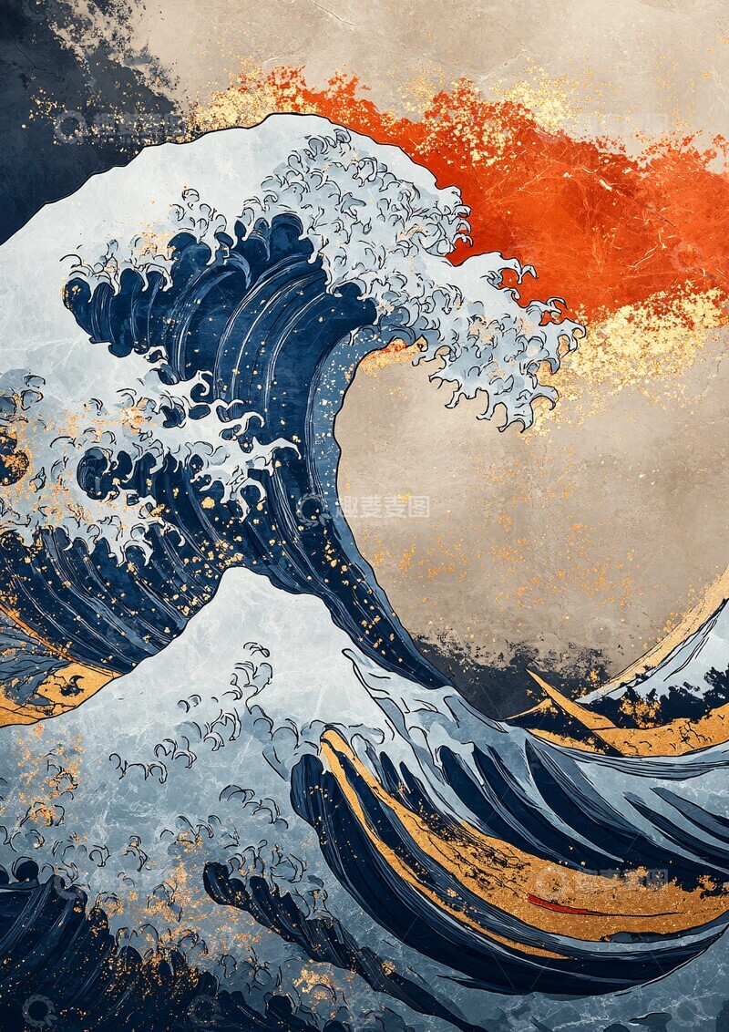 高清大图下载【趣麦麦图】金线浪纹镶彩石3