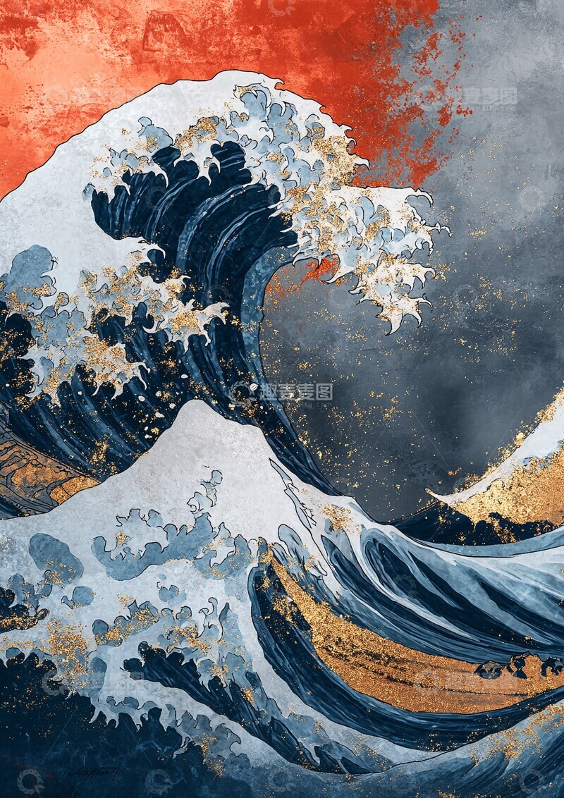 高清大图下载【趣麦麦图】金线浪纹镶彩石2