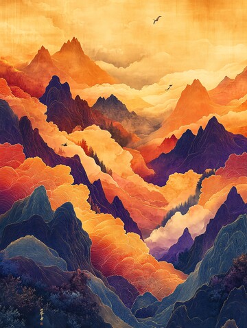 云间龙纹飞翔图2