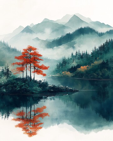 四季茶香四季文化水彩3