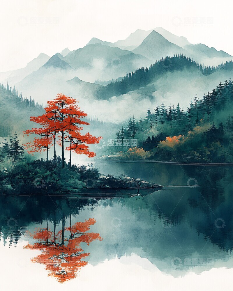 四季茶香四季文化水彩3