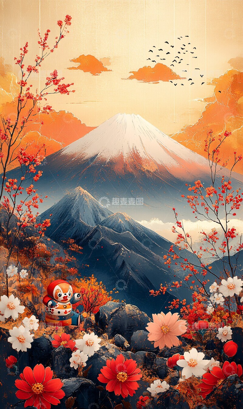 高清大图下载【趣麦麦图】日本新年贺卡1