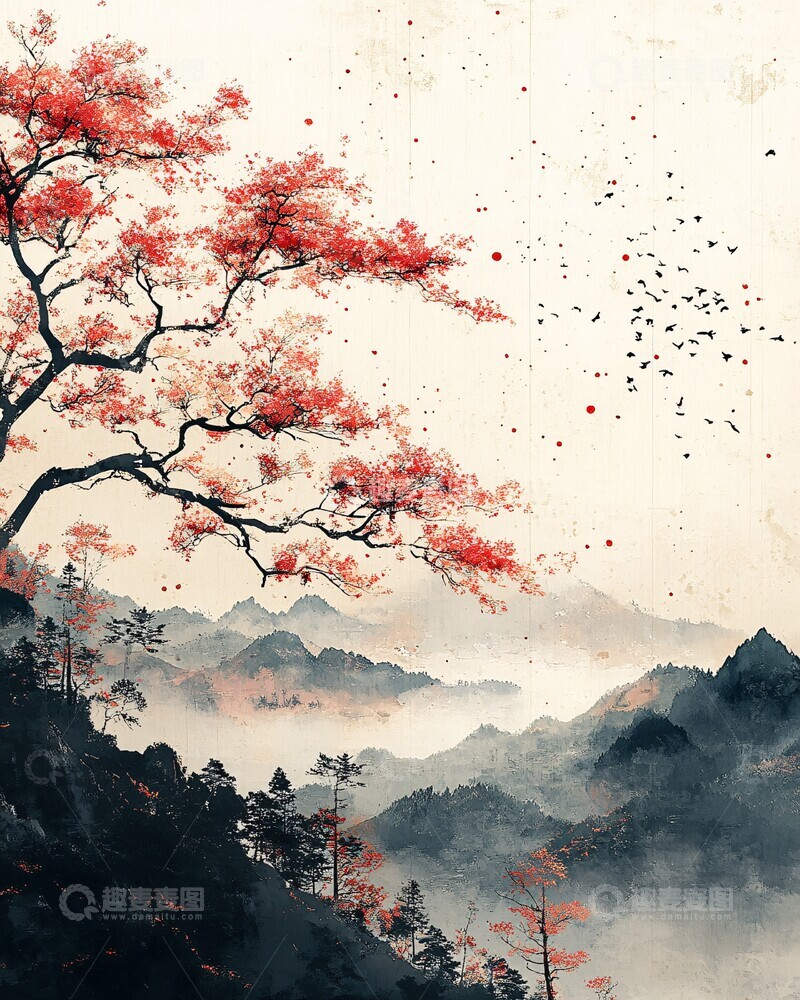 四季茶香四季文化水彩2