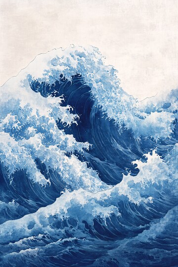 海浪与山石海浪山石波浪2