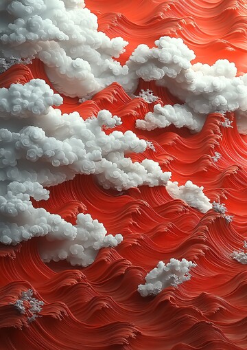 红云波纹浮雕3