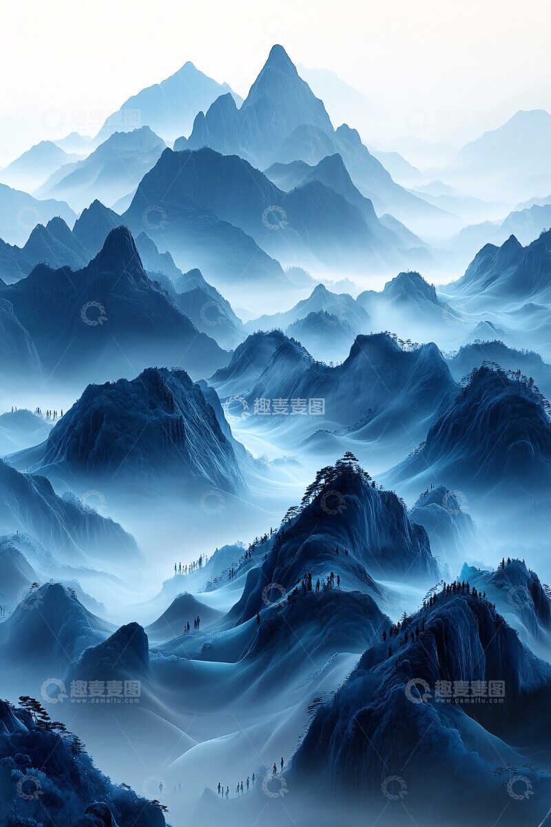 高清大图下载【趣麦麦图】山水丝路行山水丝路人群3