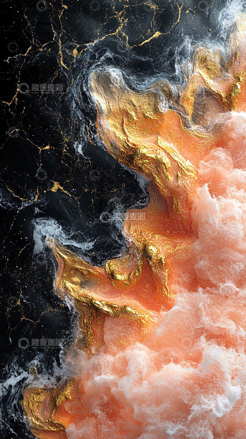 高清大图下载【趣麦麦图】黄金海岸熔岩飞溅2