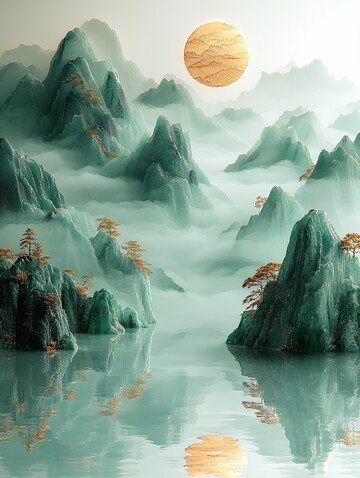 金丝玉山水雕刻3