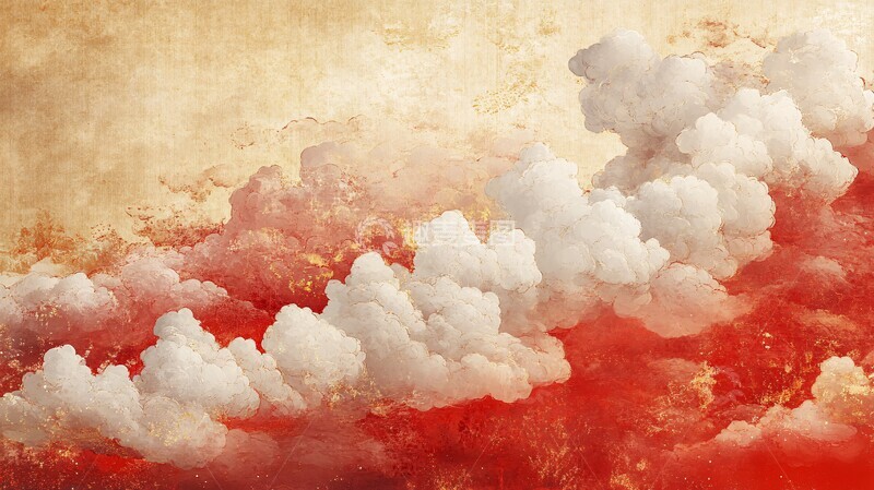 高清大图下载【趣麦麦图】祥云瑞气迎新春2