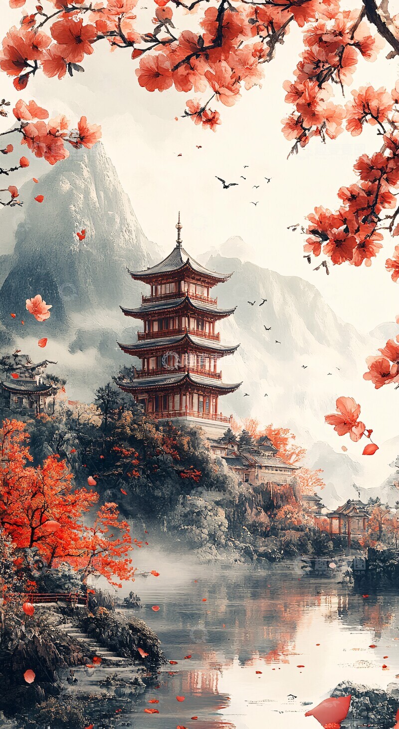 高清大图下载【趣麦麦图】中国风情画中国风情传统1