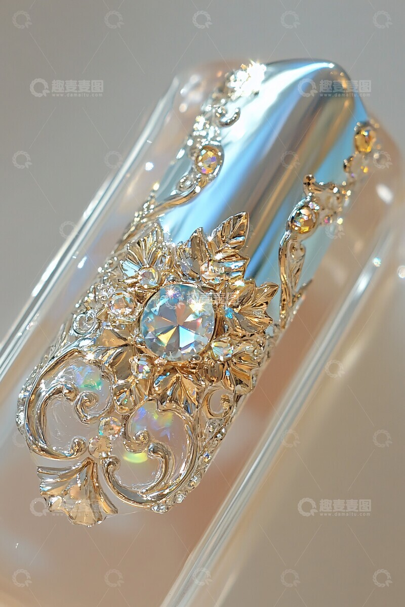 高清大图下载【趣麦麦图】银色指甲剪艺术