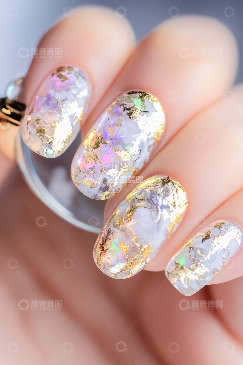 高清大图下载【趣麦麦图】放大镜与戒指美甲2