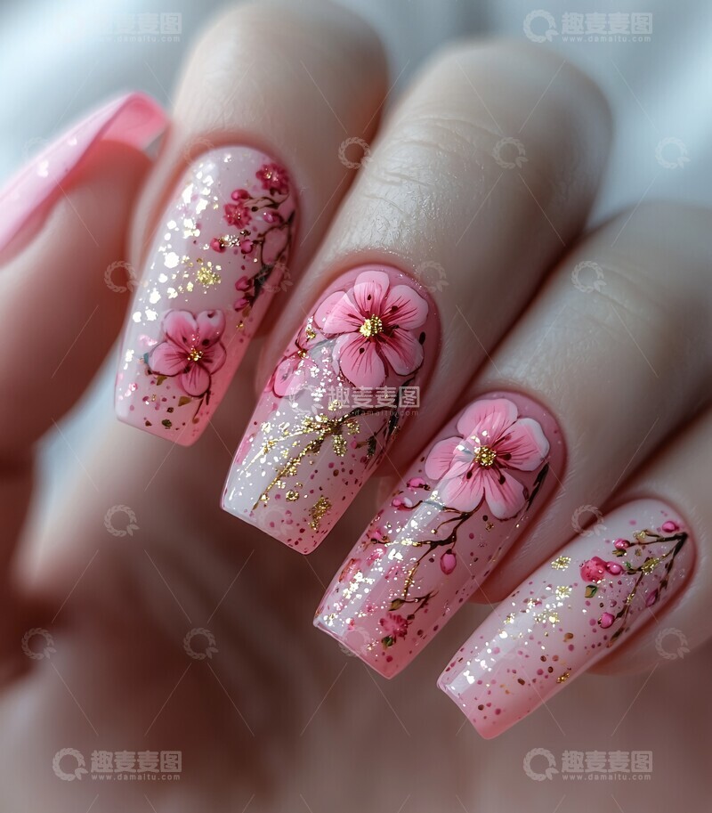 花叶纹理装饰钉1