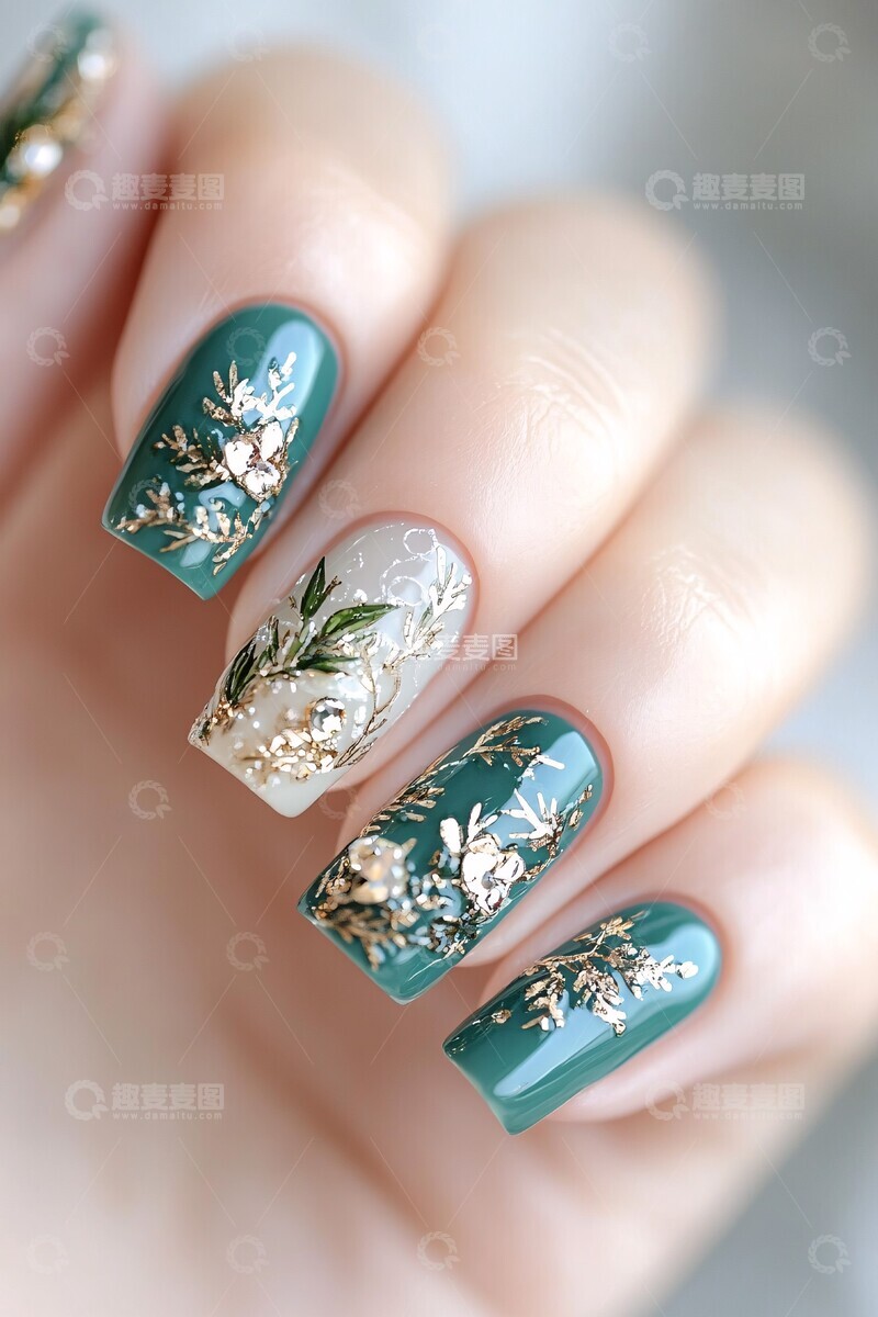 高清大图下载【趣麦麦图】塩昆布指甲设计