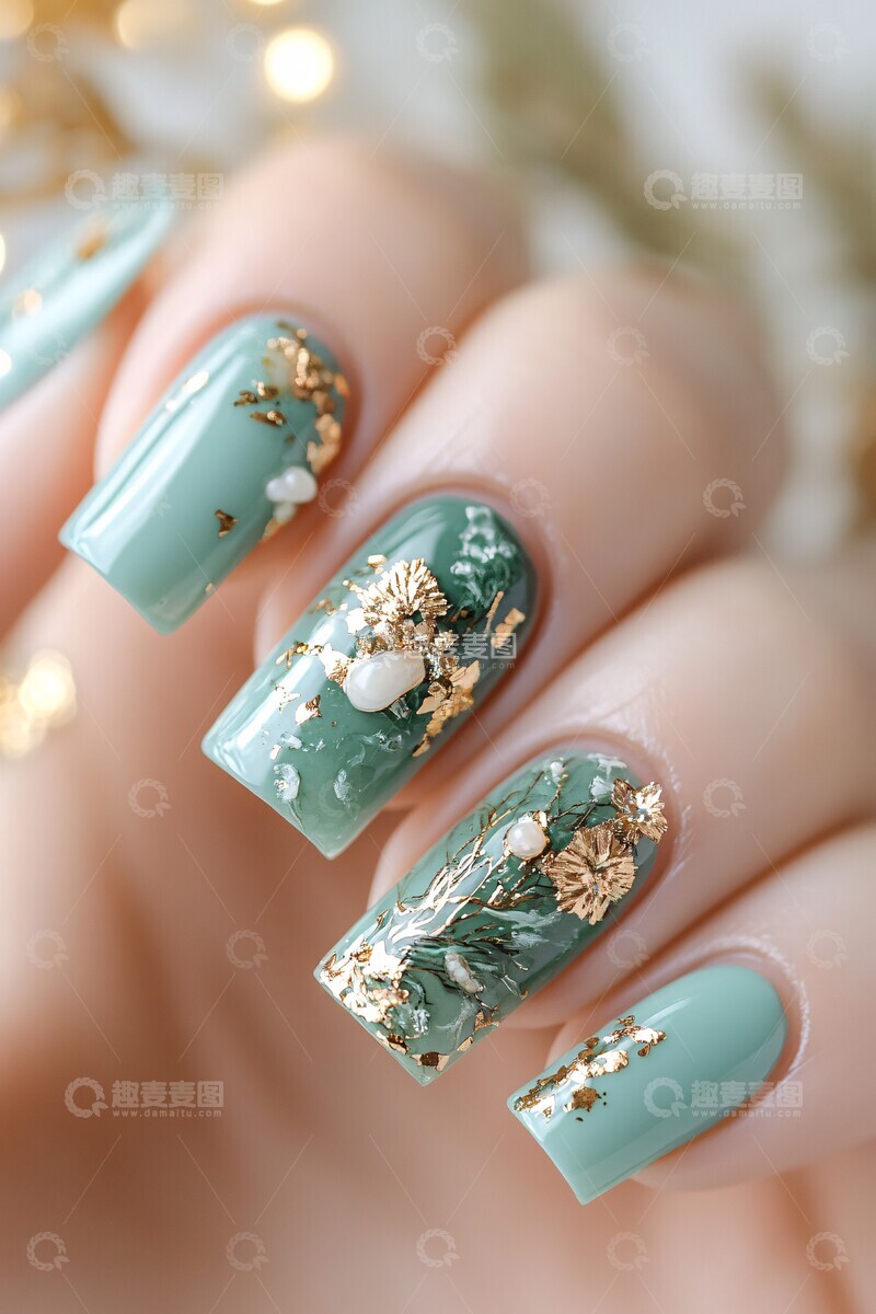高清大图下载【趣麦麦图】塩昆布指甲设计1