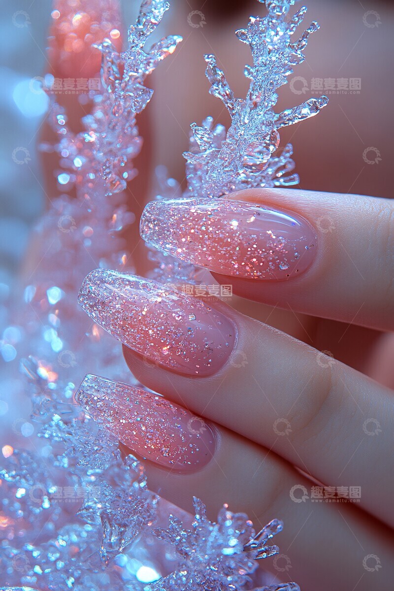 高清大图下载【趣麦麦图】圣诞指甲装饰2