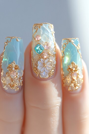 指甲艺术与立体设计