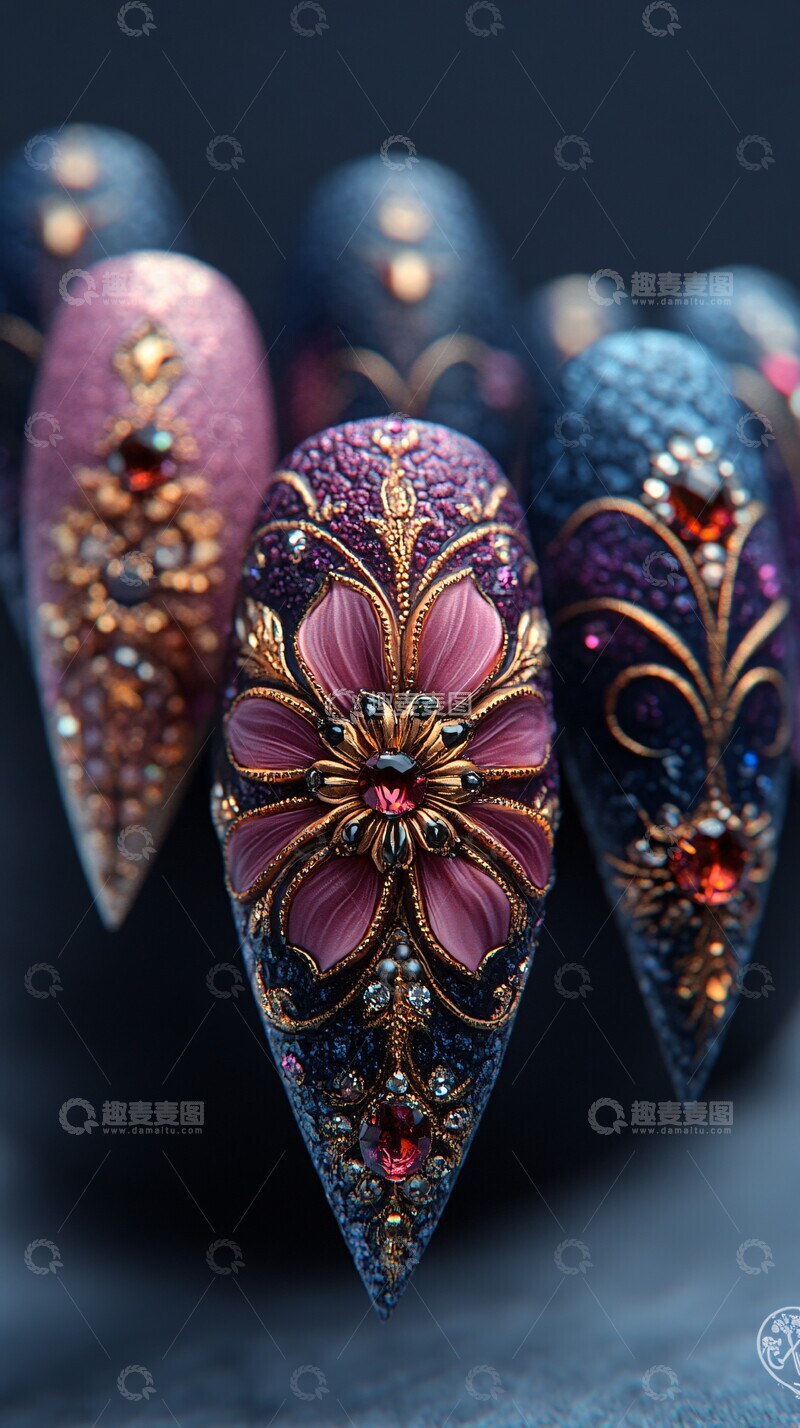 高清大图下载【趣麦麦图】指甲艺术设计3