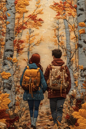 秋日森林情侣2