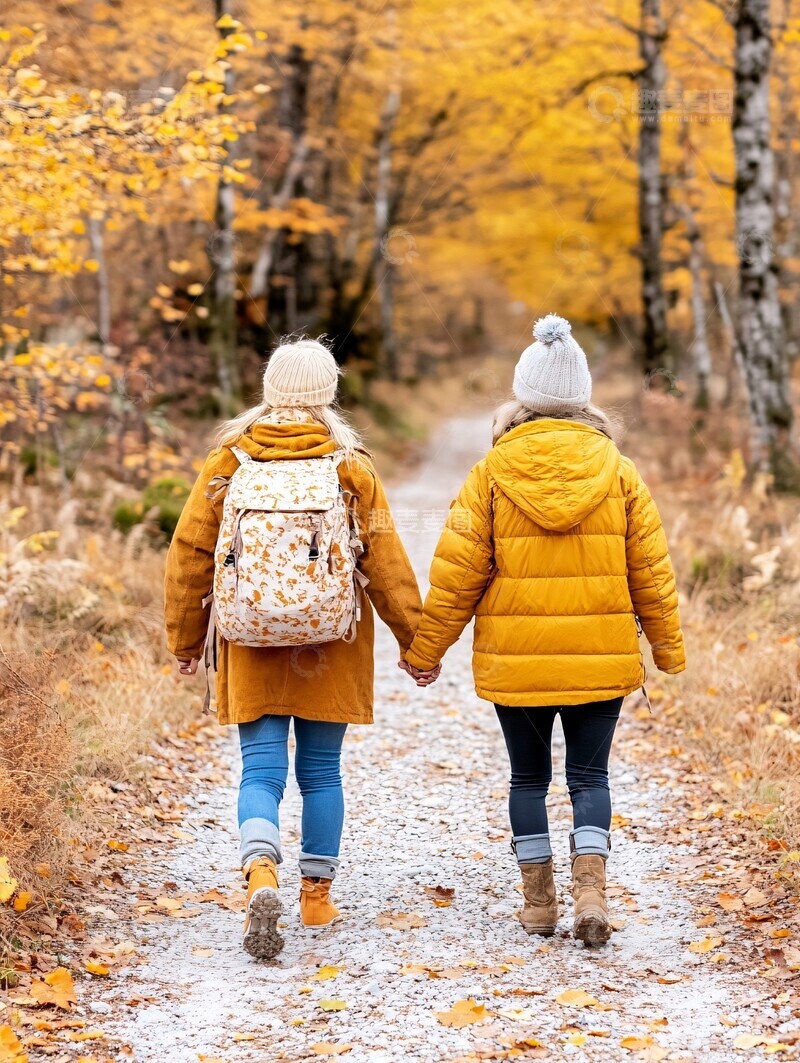 高清大图下载【趣麦麦图】秋林徒步之旅2