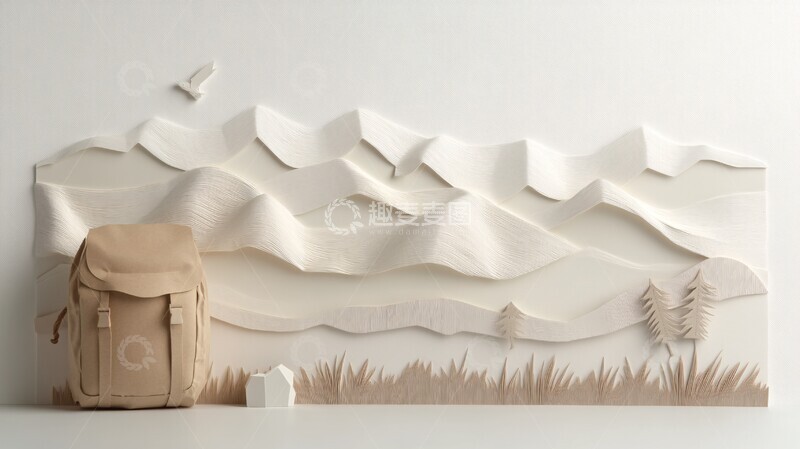 高清大图下载【趣麦麦图】徒步剪影草地