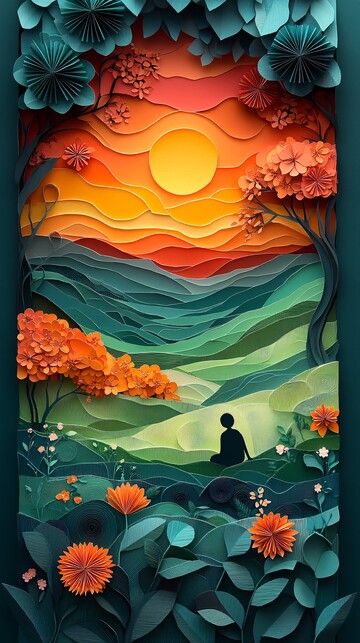 夕阳下的亲子时光2