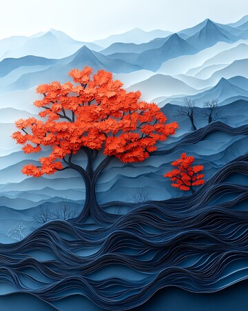 纸艺万圣节场景2