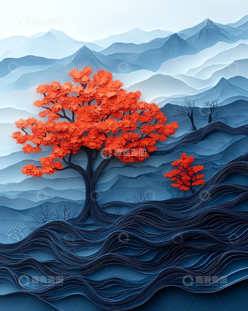 高清大图下载【趣麦麦图】纸艺万圣节场景2