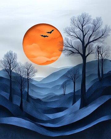 纸艺万圣节场景3