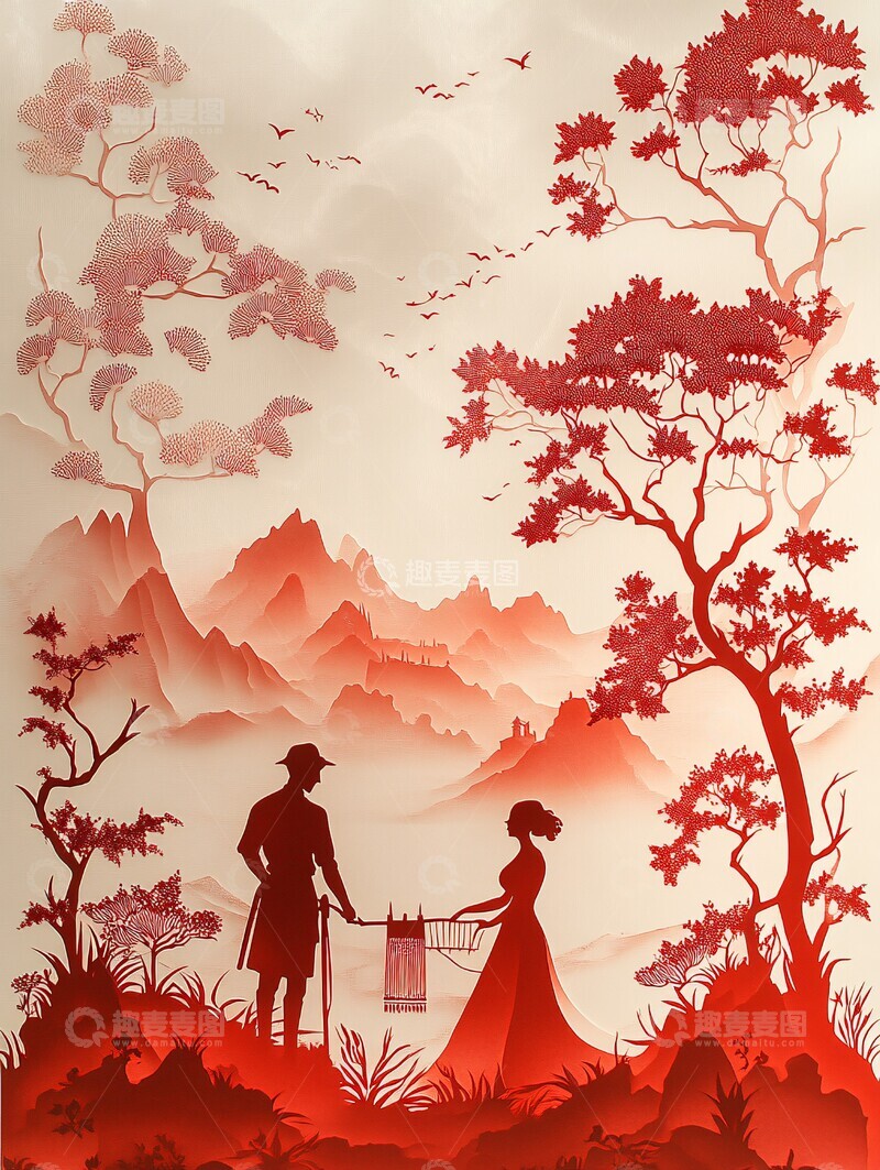 高清大图下载【趣麦麦图】牛郎织女传说1