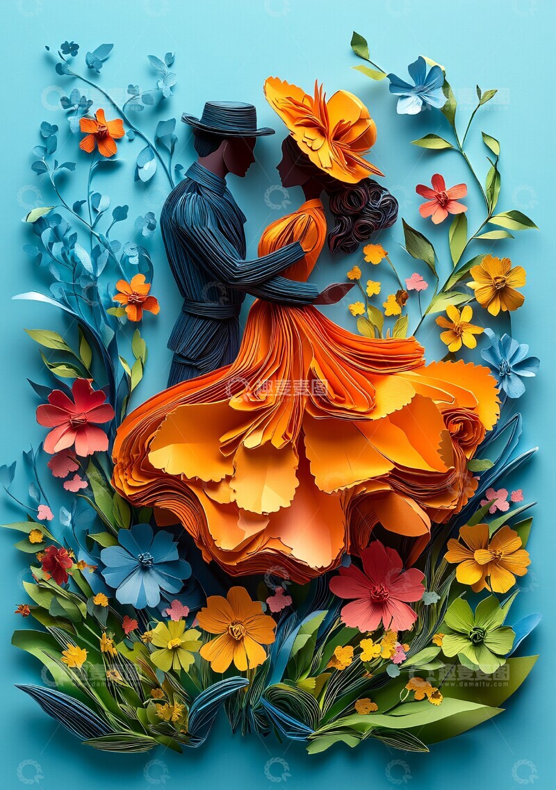 高清大图下载【趣麦麦图】男女舞者能量石2