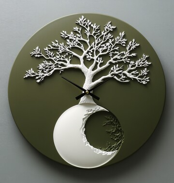 阴阳橄榄白树钟