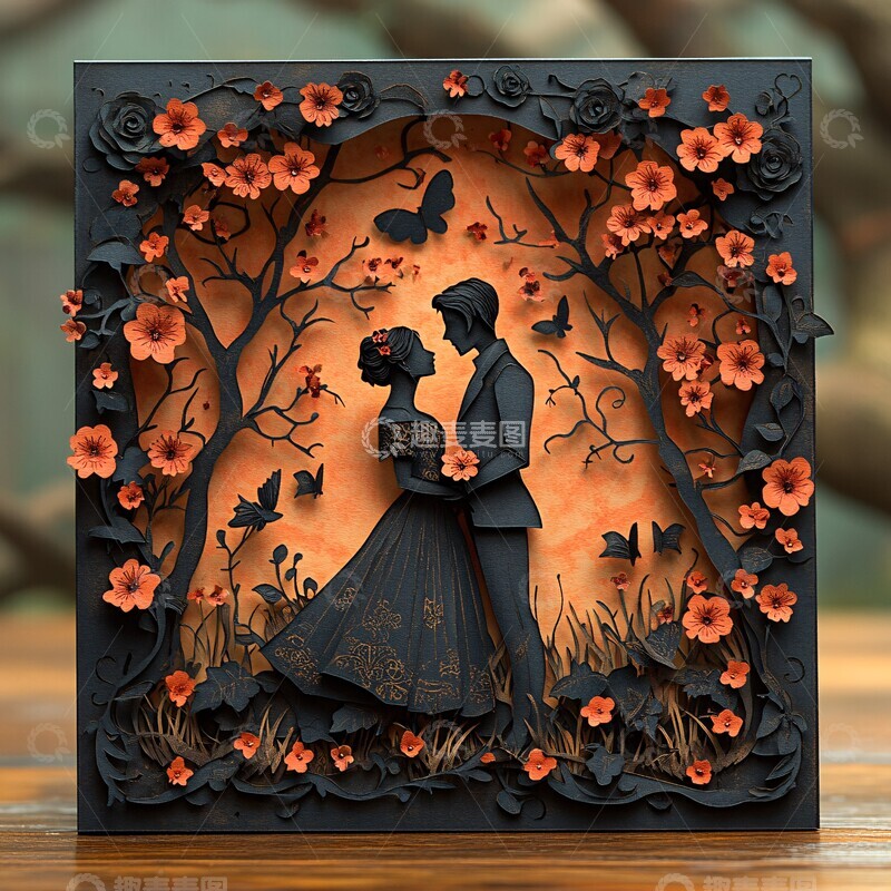 高清大图下载【趣麦麦图】哥特风情人节卡2