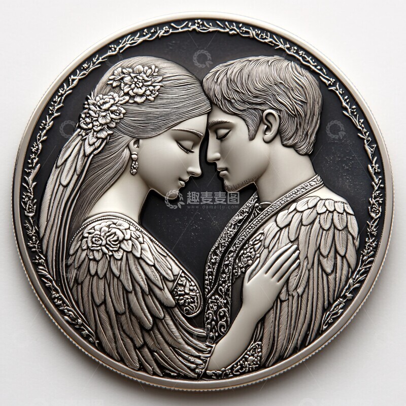 高清大图下载【趣麦麦图】银翼恋人圆币2