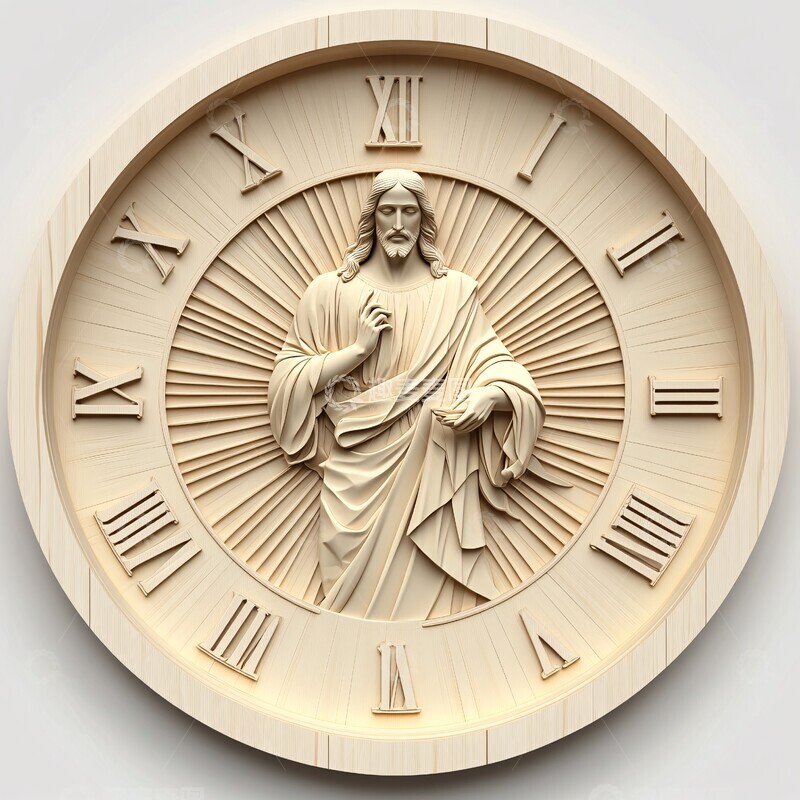 高清大图下载【趣麦麦图】基督教数字时钟1